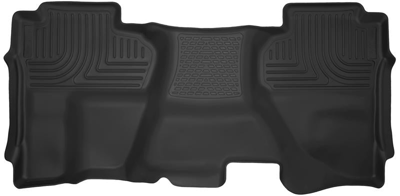 Husky Liners 14-15 Chevy Silverado Double Cab X-Act Contour Black 2nd Row Floor Liners