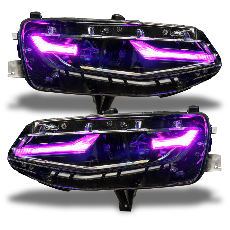 Oracle 19-21 Chevy Camaro LS/LT RGB+A Headlight DRL Kit - ColorSHIFT w/ 2.0 Controller