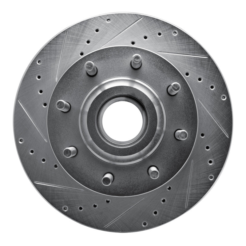 R1 06-12 Ford F-250 2WD (Super Duty) Front Left Drilled & Slotted Silver Brake Rotor