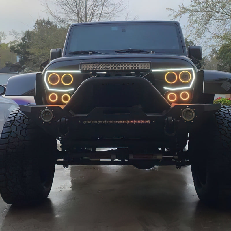 Oracle Vector Jeep Wrangler JK Grille LED Halo Kit - White