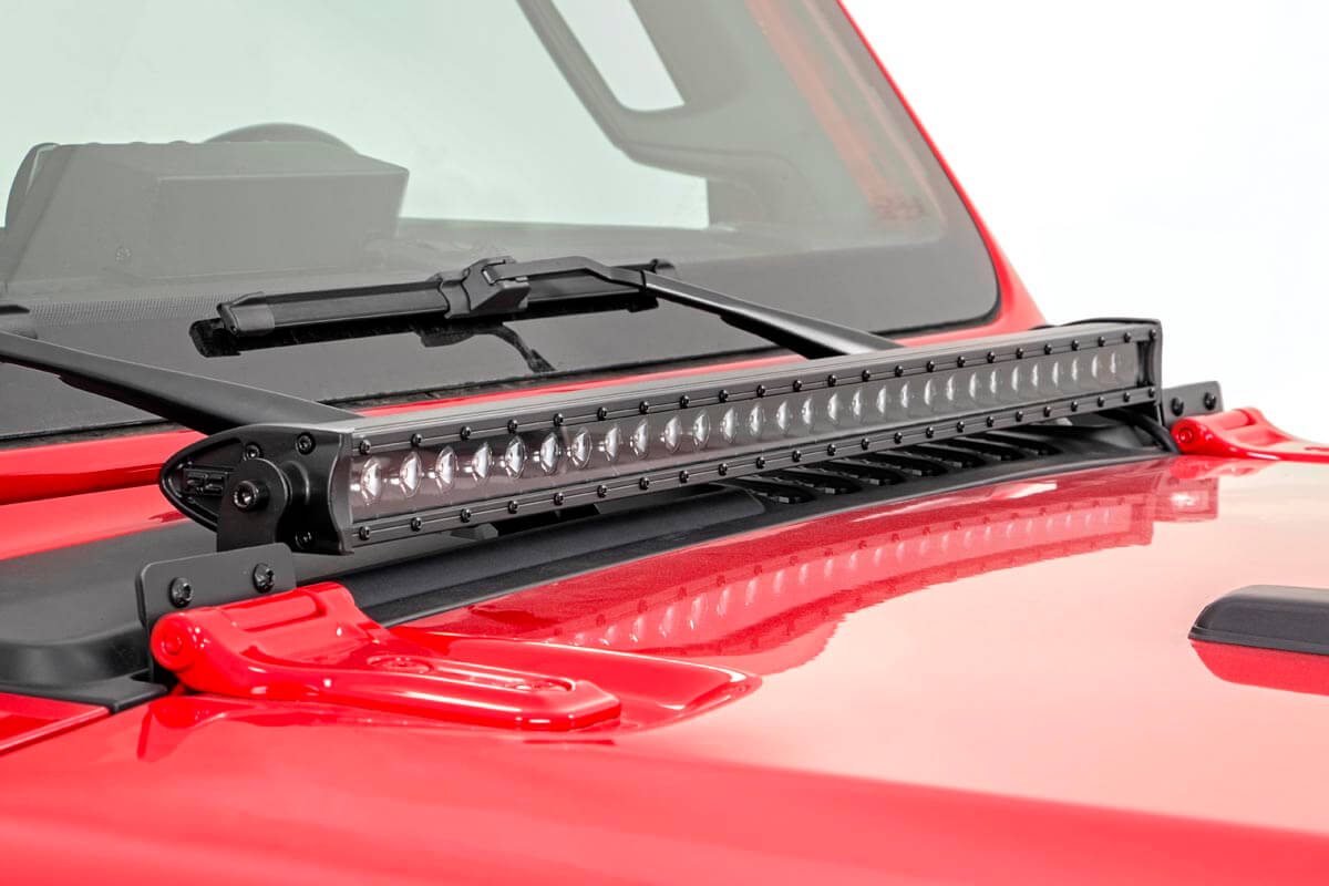LED Hood Kit 30 Inch Spectrum Series Jeep Gladiator JT/Wrangler JL (18-26) Rough Country