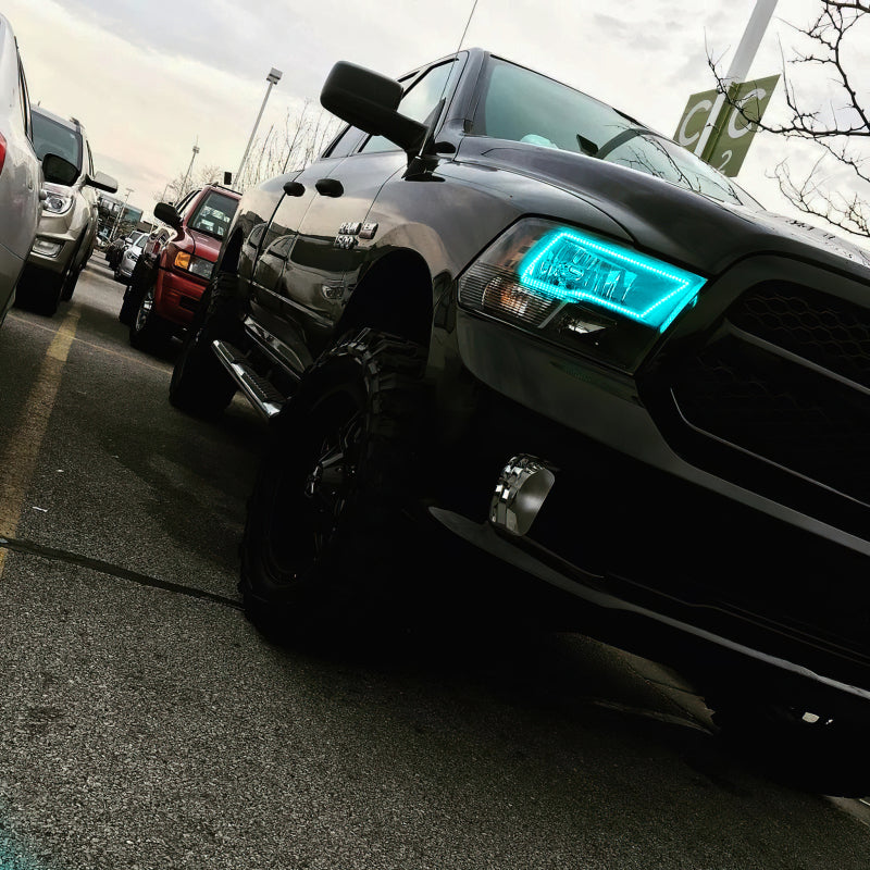 Oracle Dodge Ram Sport 09-18 LED Headlight Halo Kit - ColorSHIFT w/ Simple Controller