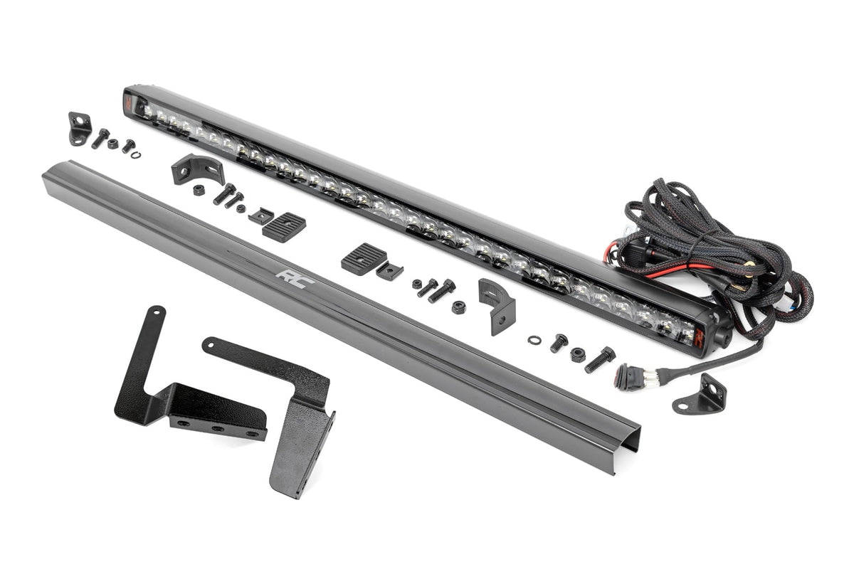 LED Light Kit Bumper Mount 30 Inch Spectrum Single Row Toyota Tundra (14-21) Rough Country