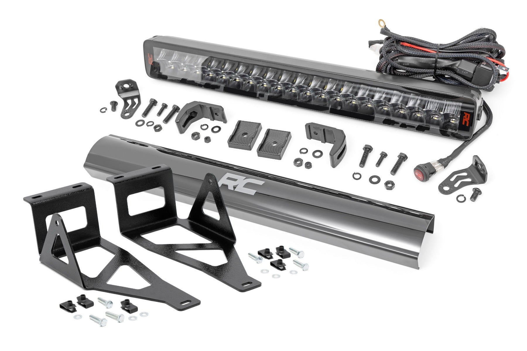 LED Light Kit Bumper Mount 20 Inch Spectrum Dual Row Ford F-250/F-350 Super Duty (05-07) Rough Country