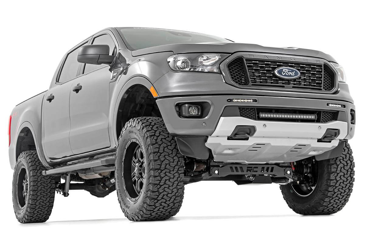 LED Light Kit Bumper Mount 20 Inch Spectrum Single Row Ford Ranger (19-23) Rough Country