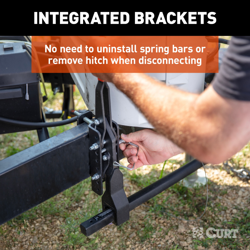 CURT TruTrack 2P Trailer-Mounted Weight Distribution Hitch, 8-10K Model 17510