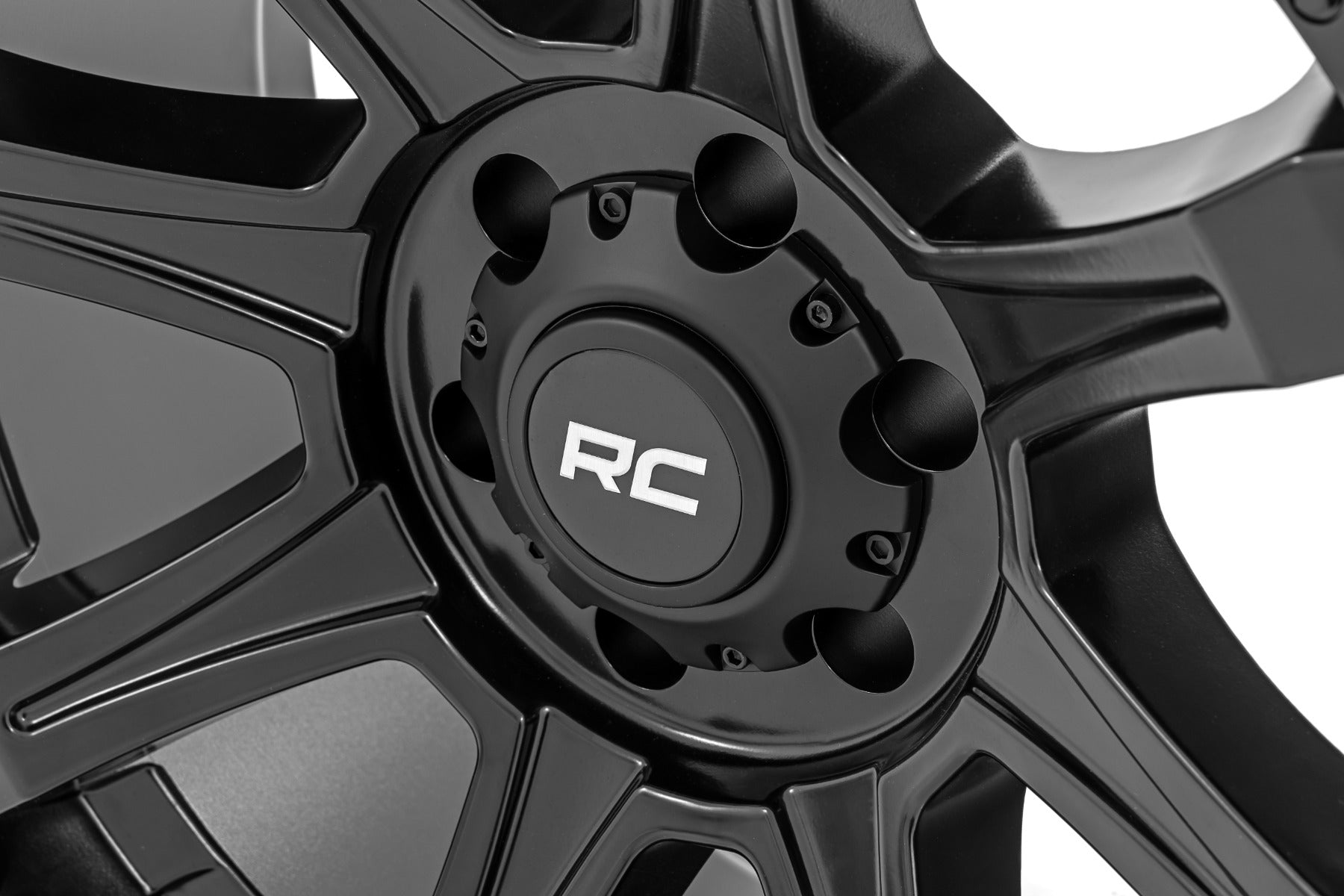 81 Series Wheel One-Piece Semi Gloss Black 20x10 6x135 -25mm Rough Country