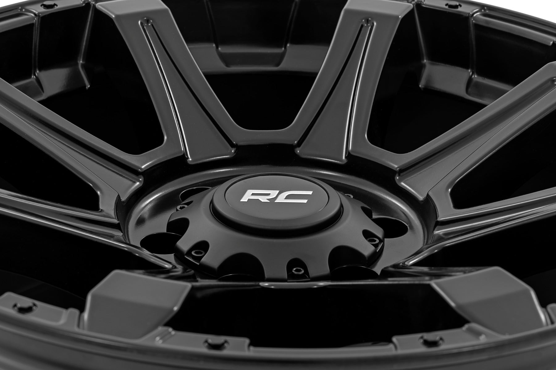 81 Series Wheel One-Piece Semi Gloss Black 20x10 6x135 -25mm Rough Country