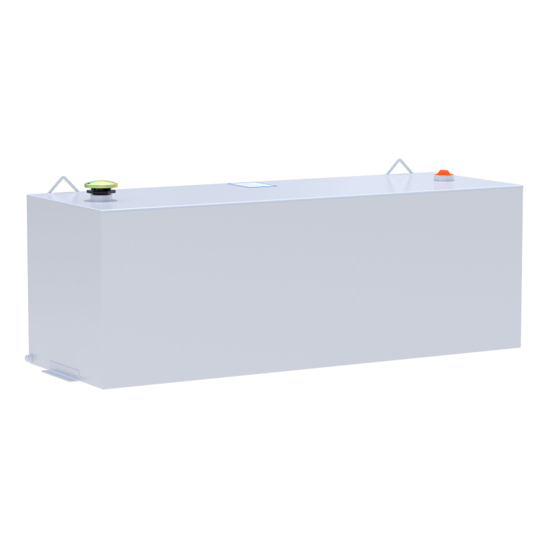 UWS White 100-Gallon Rectangle Steel Transfer Tank Model ST-100-RT-W