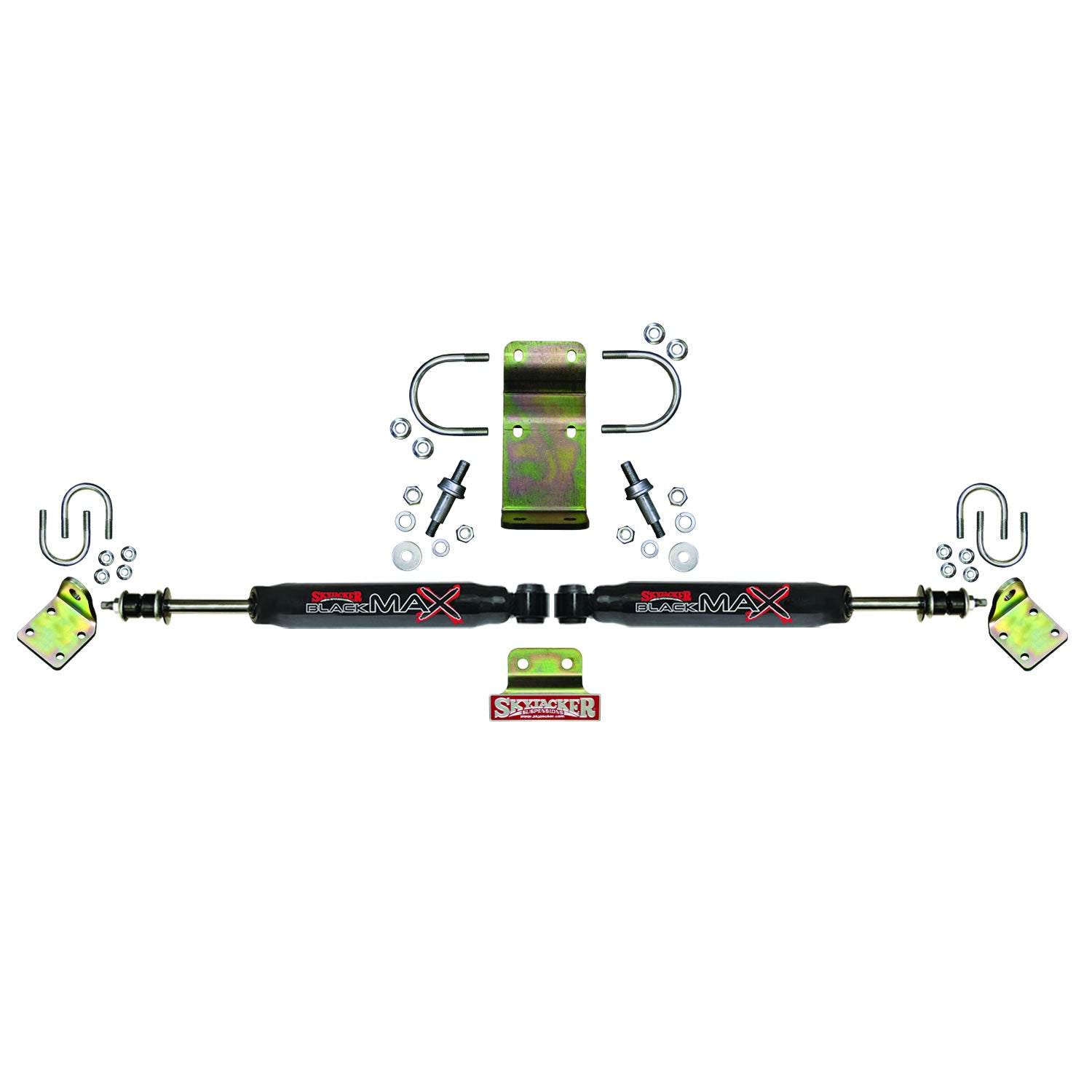 Steering Stabilizer Dual Kit Hardware Boots Not Incl. Due To Clearance Issues Black Skyjacker