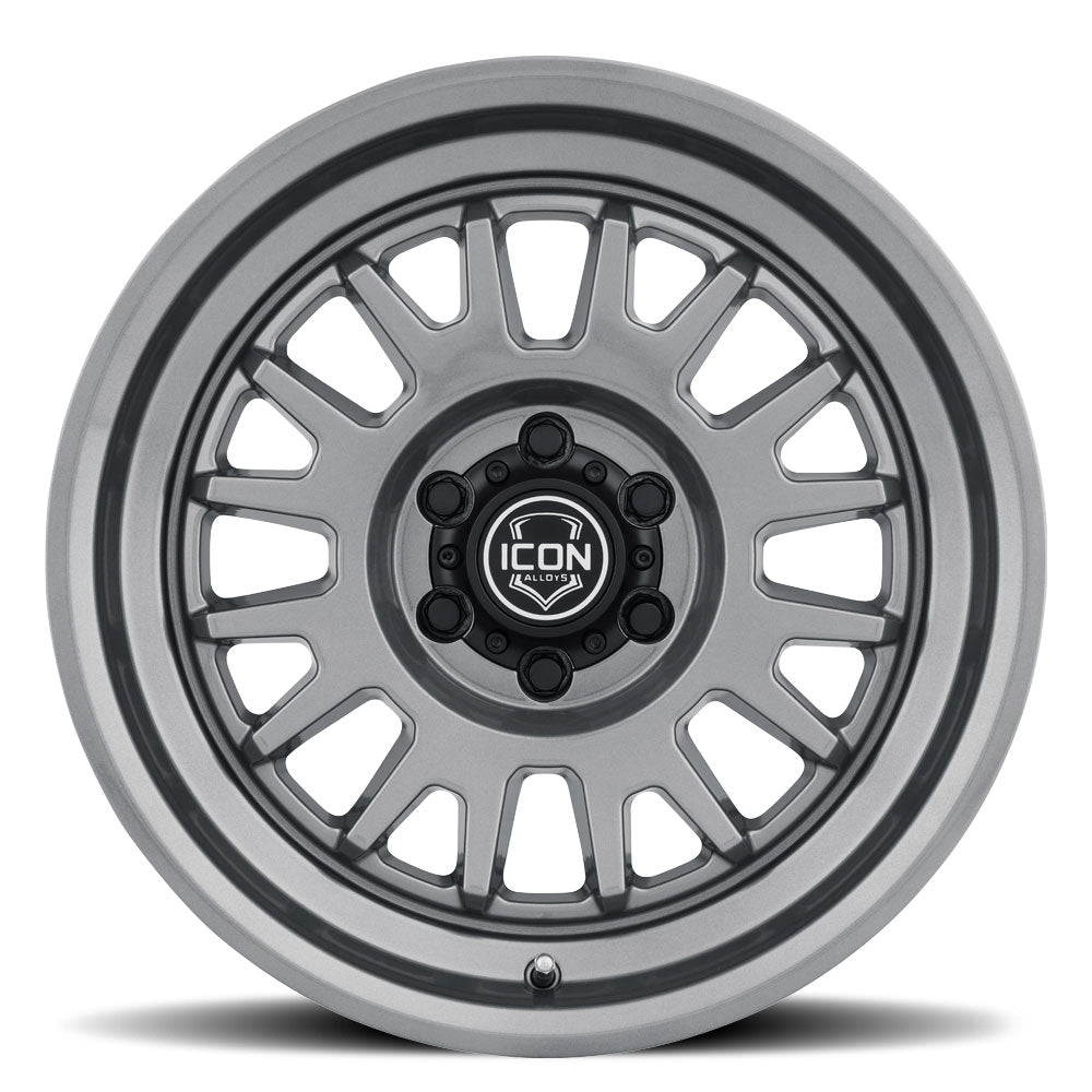 Anza 17 X 8.5 / 5 X 150 25MM Offset 5.75 Inch Back Space Gun Metal, ICON Alloys