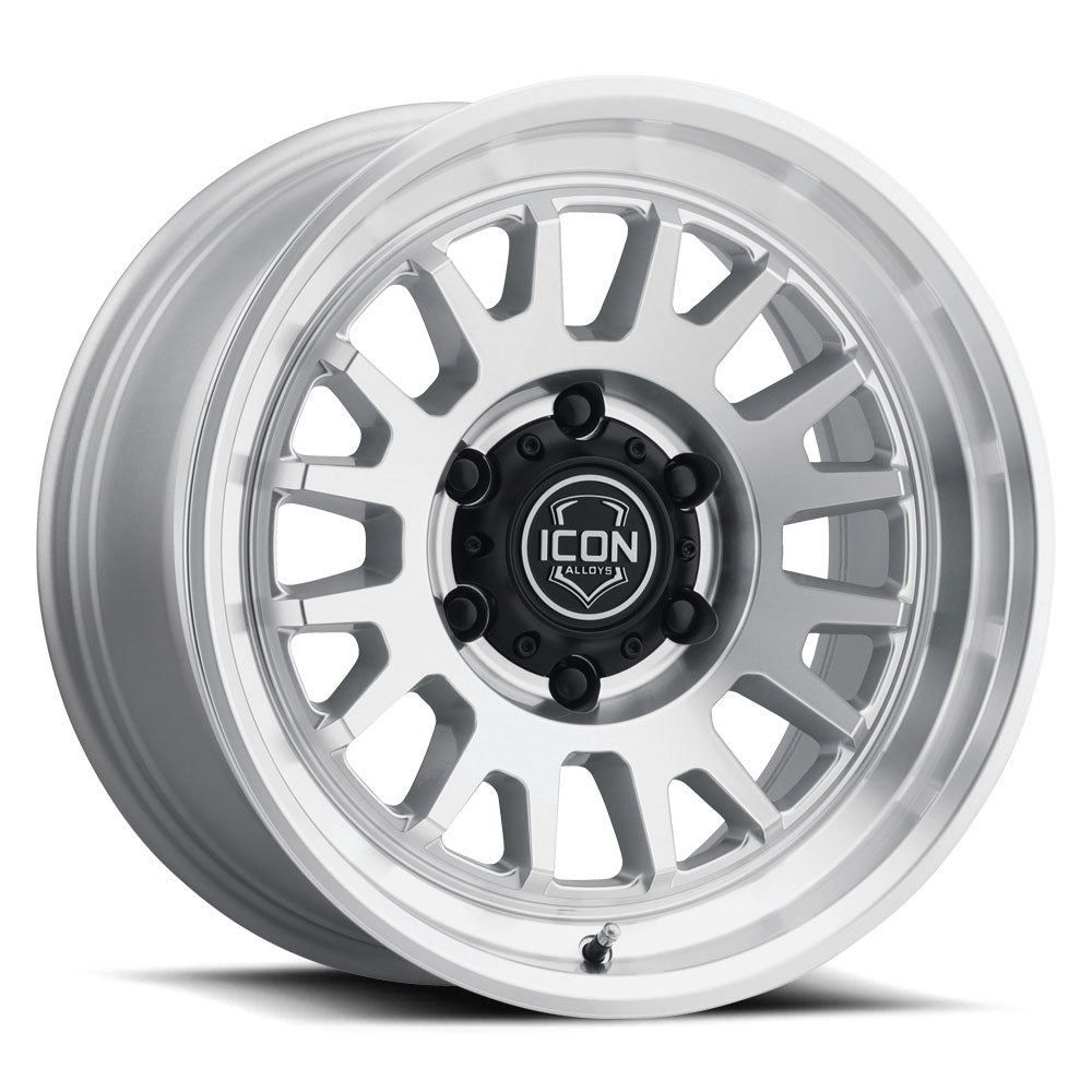 Anza 17 X 8.5 / 5 X 150 25MM Offset 5.75 Inch Back Space Sliver Machined, ICON Alloys