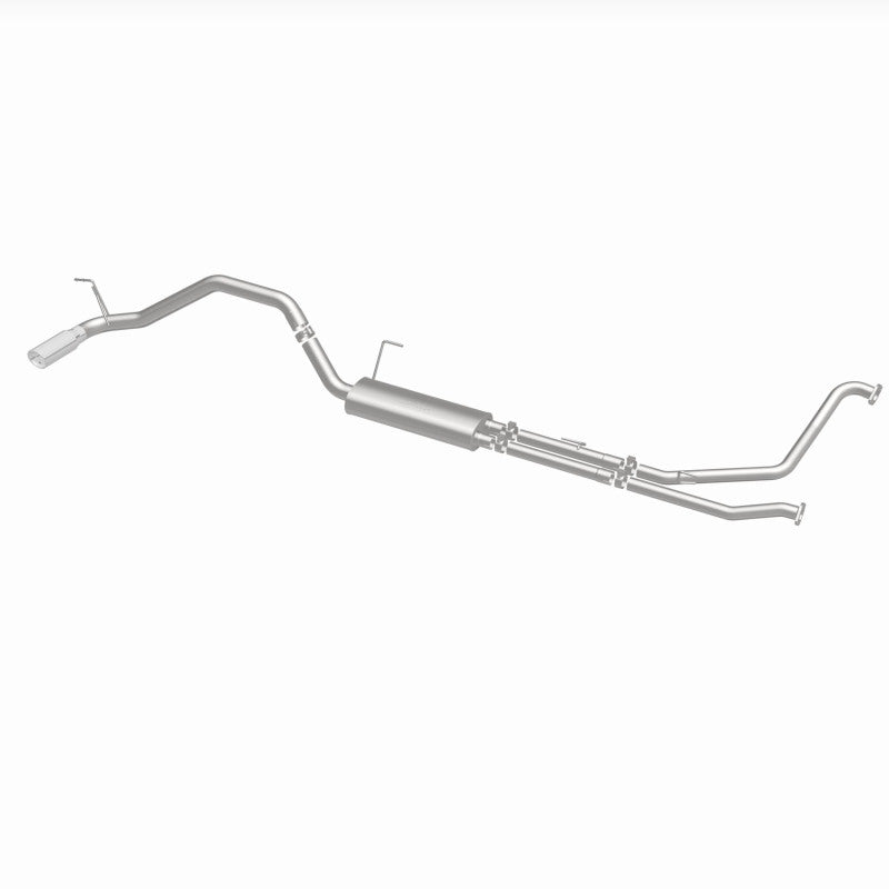 MagnaFlow CatBack 07-15 Nissan Titan V8 LGAS/LFLEX Single MF Polished Stainless Exhaust