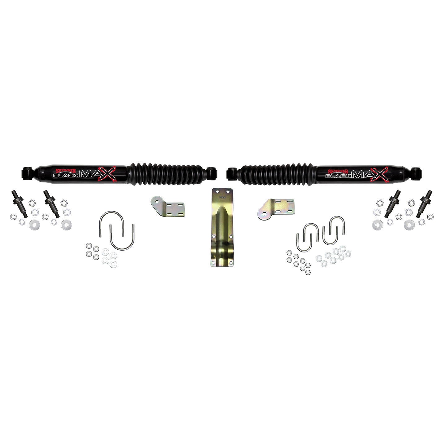 Steering Stabilizer Dual Kit Black Dual Kit For 4-8.5 Inch Lifts Skyjacker