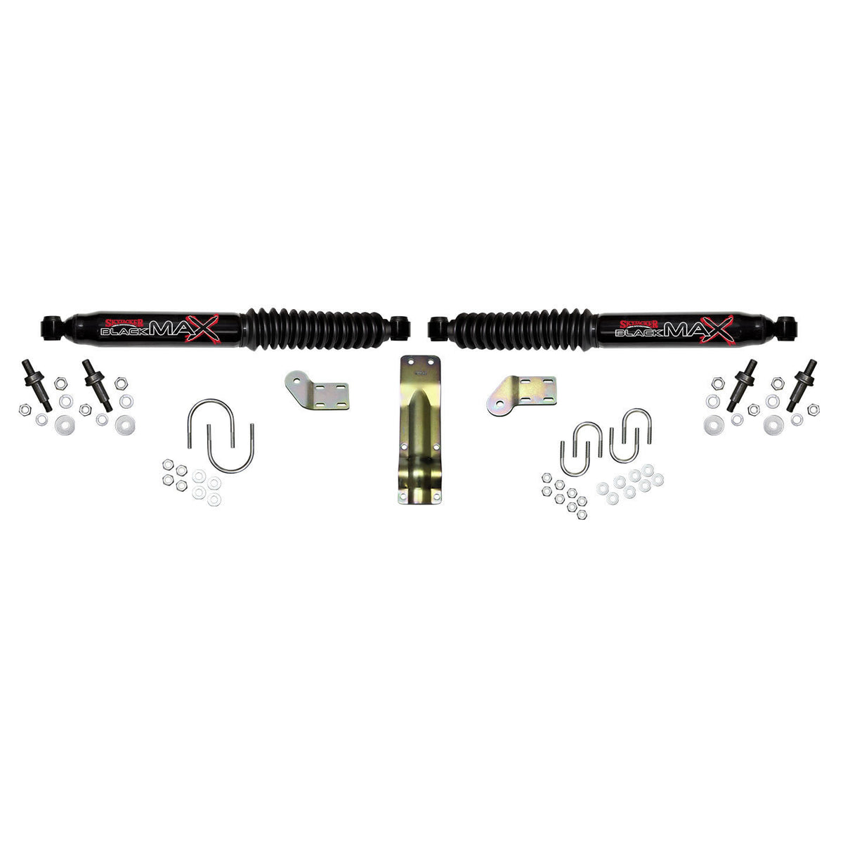 Steering Stabilizer Dual Kit Black Dual Kit For 4-8.5 Inch Lifts Skyjacker
