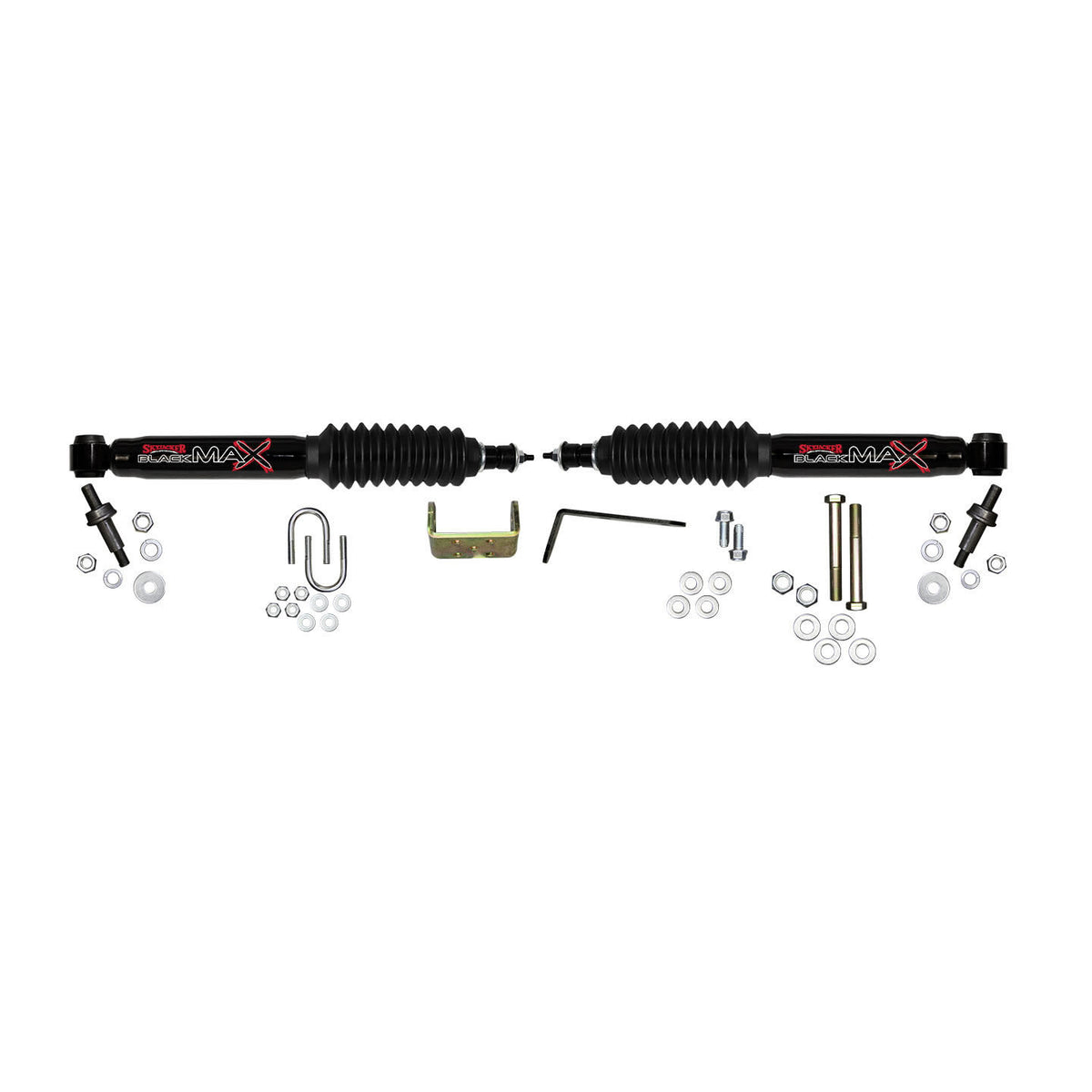 Steering Stabilizer Dual Kit Black Dual Kit Can Only Be Used w/Skyjacker Suspension Lift Skyjacker
