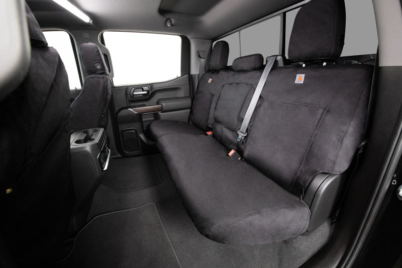 Covercraft 14-22 Ford Transit Carhartt Super Dux SeatSaver Custom Front Row Seat Covers - Black