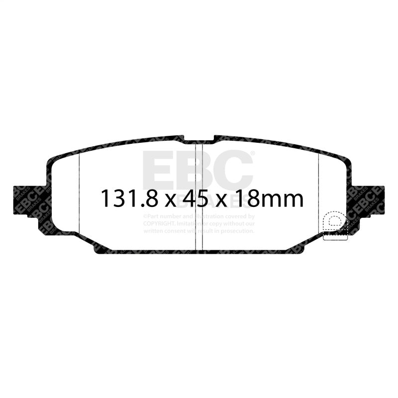 EBC 2018+ Jeep Wrangler (JL) 2.0T Extra Duty Rear Brake Pads