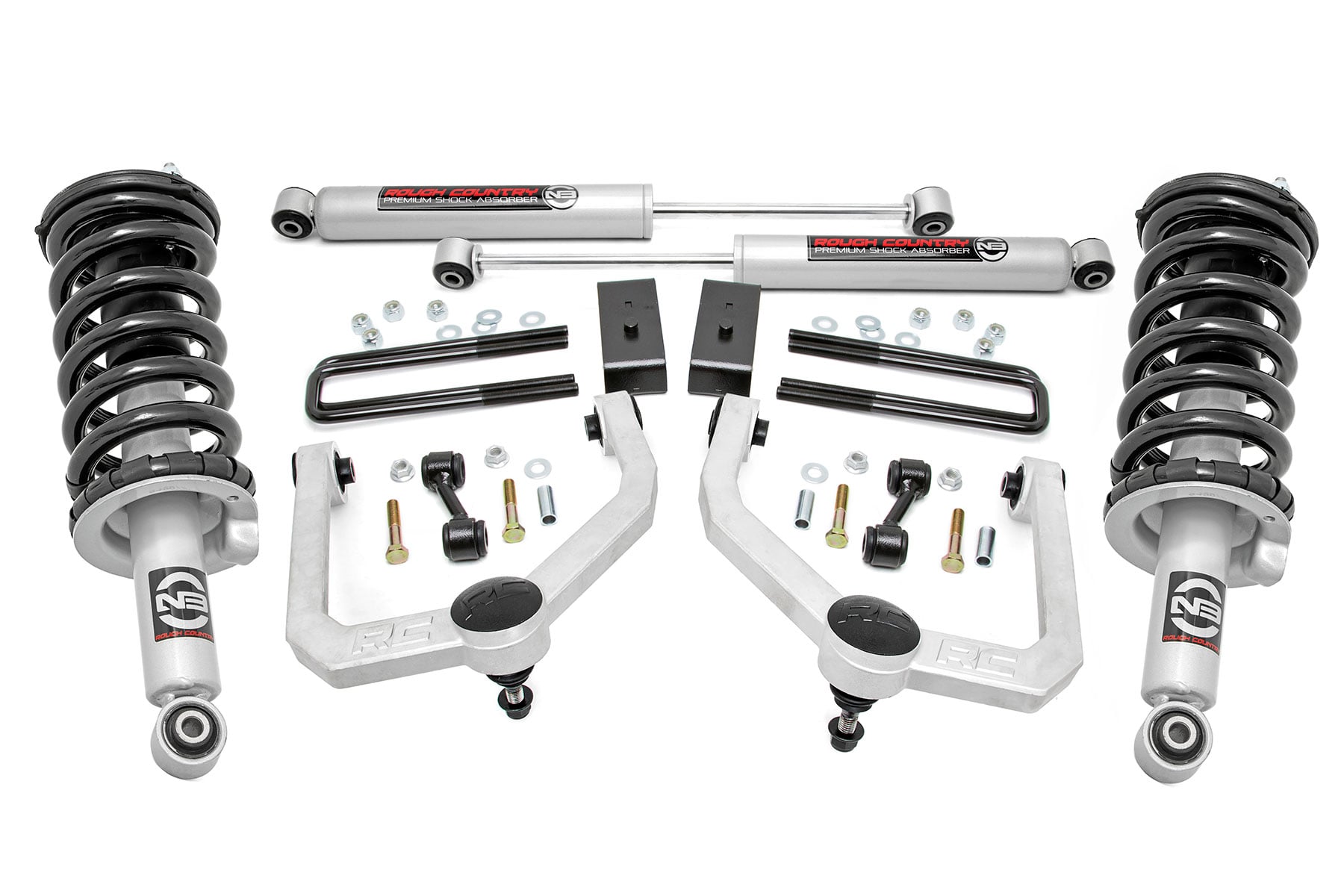 3 Inch Lift Kit N3 Struts & Shocks Nissan Titan 2WD/4WD (2004-2024) Rough Country