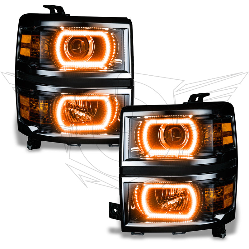 Oracle Chevy Silverado 14-15 Halo Kit Projector Style - ColorSHIFT w/ BC1 Controller