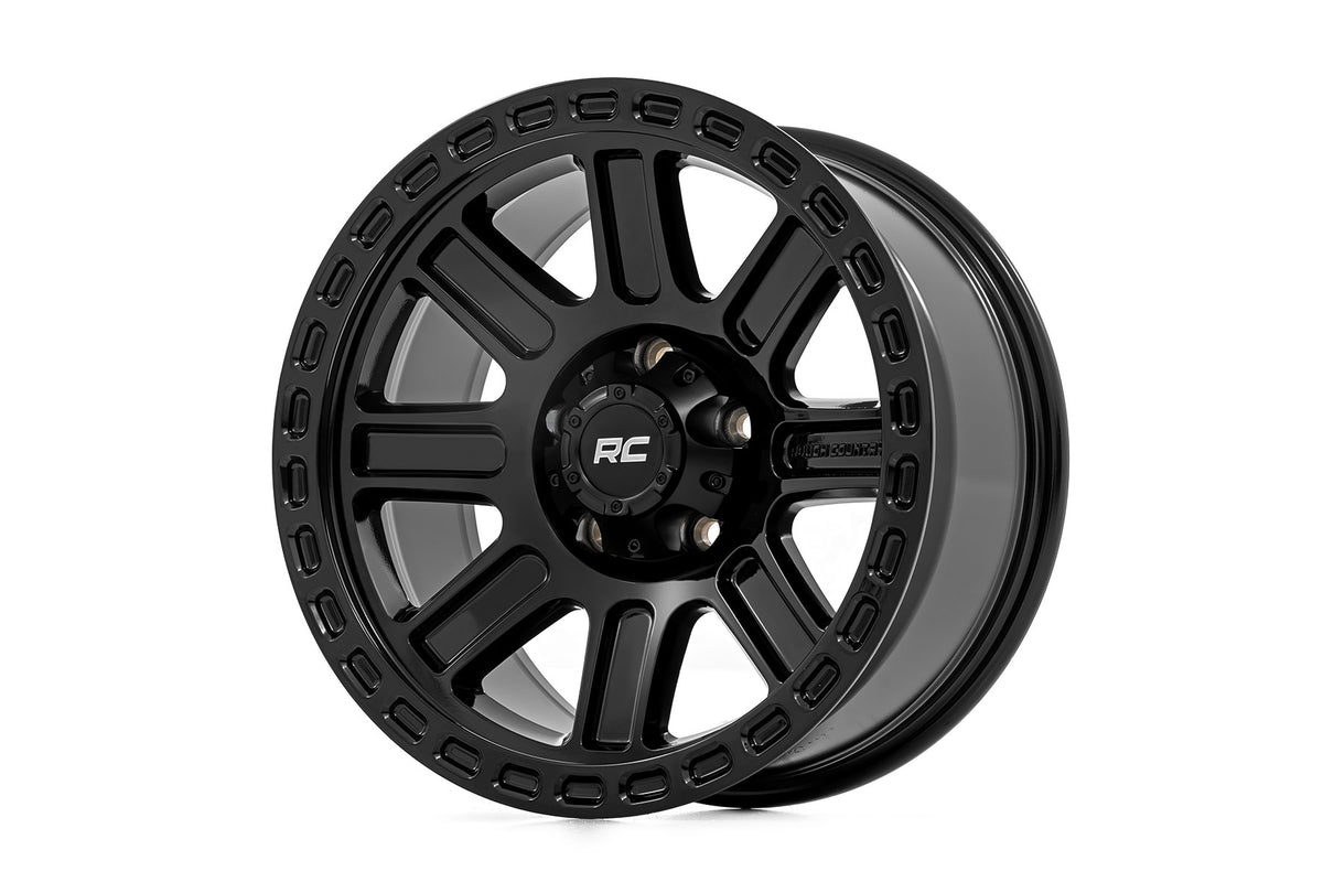 84 Series Wheel Gloss Black 18x8.5 5x4.5 +0mm Rough Country