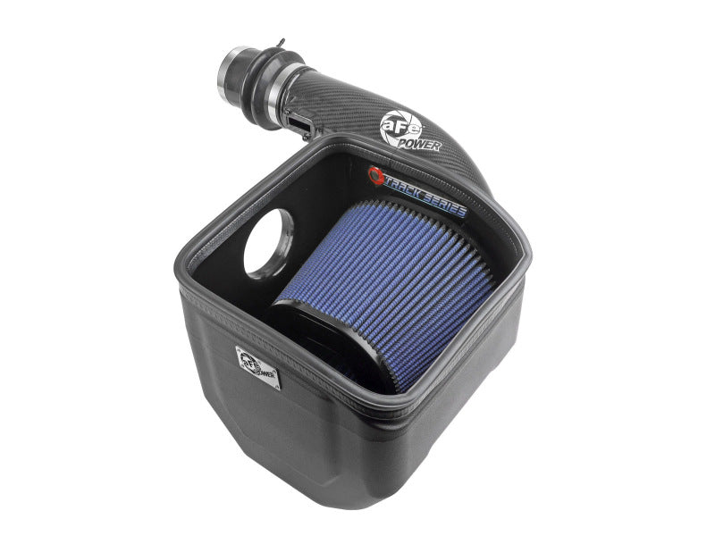 afe Track Series Open Element Intake for Nissan Patrol Y61, 2017-2024, featuring a high-flow filter and durable housing.
