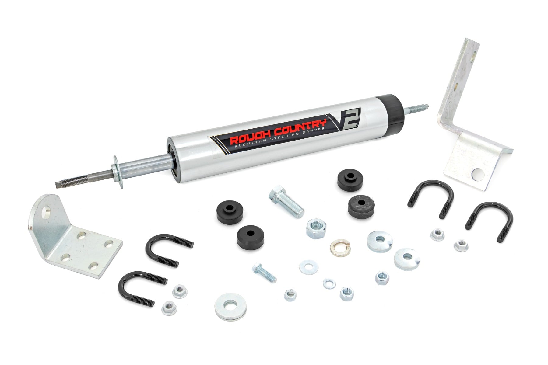 V2 Steering Stabilizer 0-3 Inch Lift Chevy/GMC Sierra 1500/Silverado 1500/Tahoe/Yukon (92-06) Rough Country