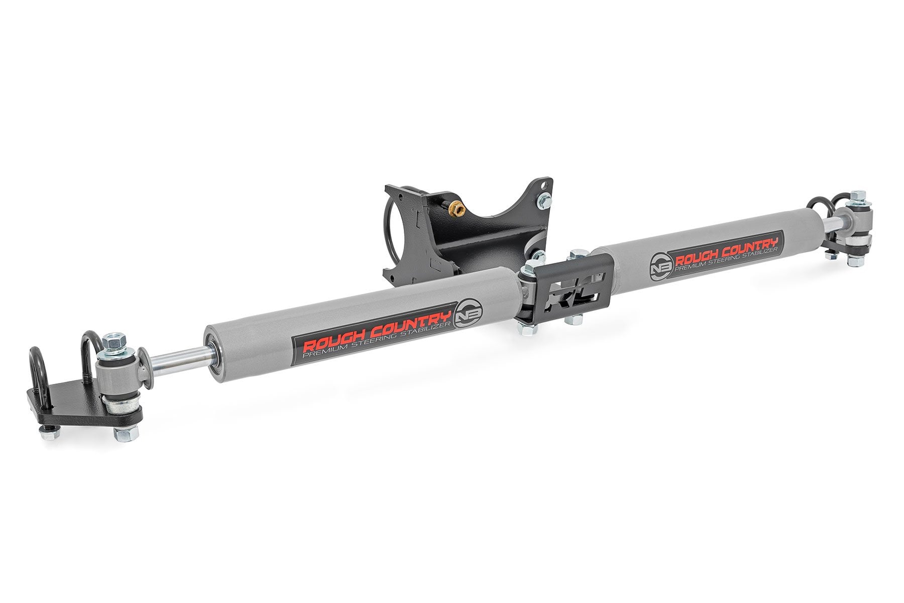 N3 Steering Stabilizer Dual 2-8 Inch Lift Ford F-250/F-350 Super Duty (05-24) Rough Country