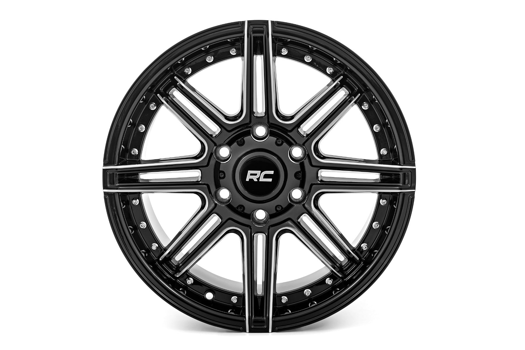 88 Series Wheel One-Piece Gloss Black 17x8.5 5x4.5 -12mm Rough Country