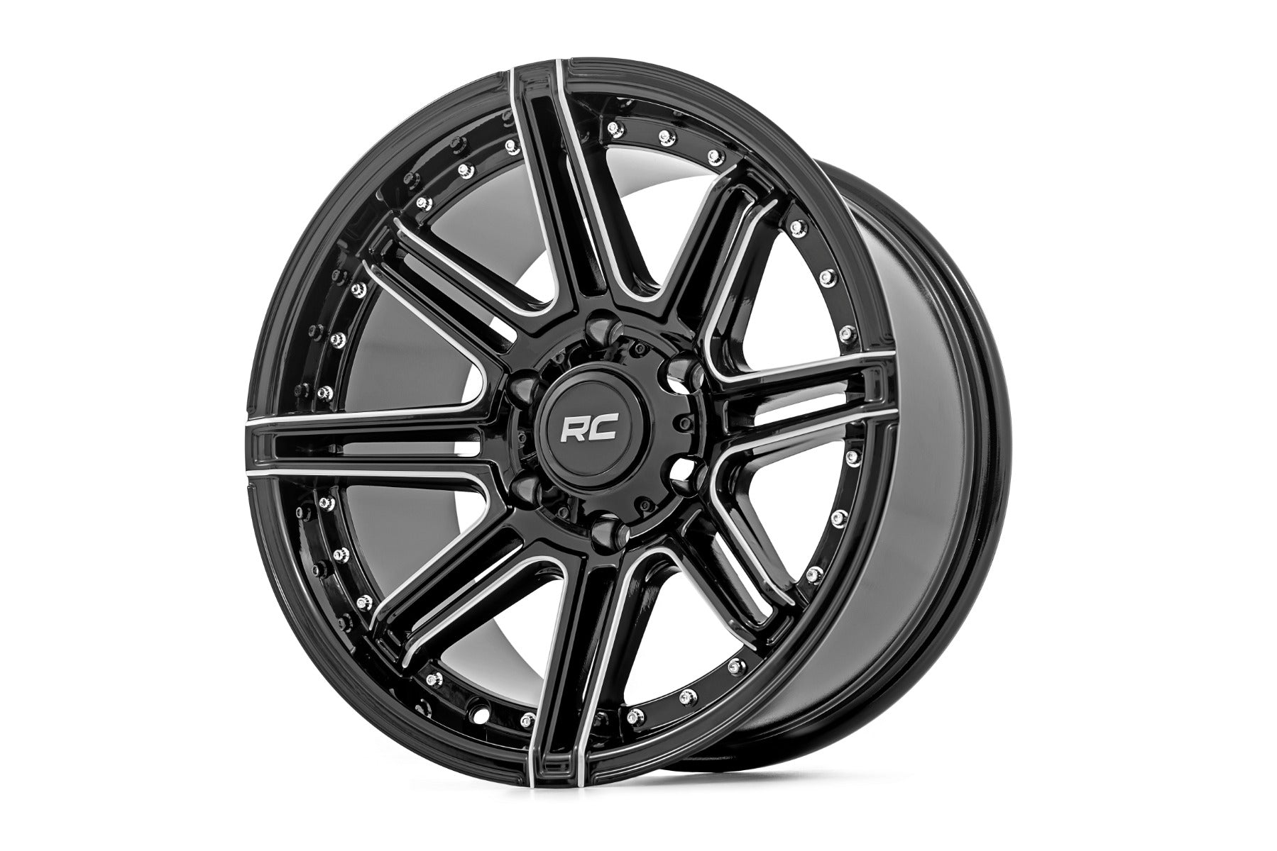 88 Series Wheel One-Piece Gloss Black 17x9 6x135 -12mm Rough Country