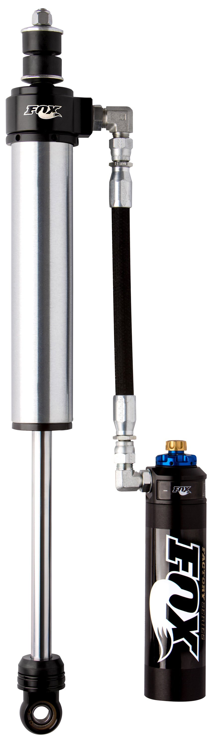 Shock Absorber 05-On Ford Super Duty Front 2.5 Series Remote Reservoir 7.6 Inch 0-1.5 Inch Lift Dual Speed Compression Kit FOX