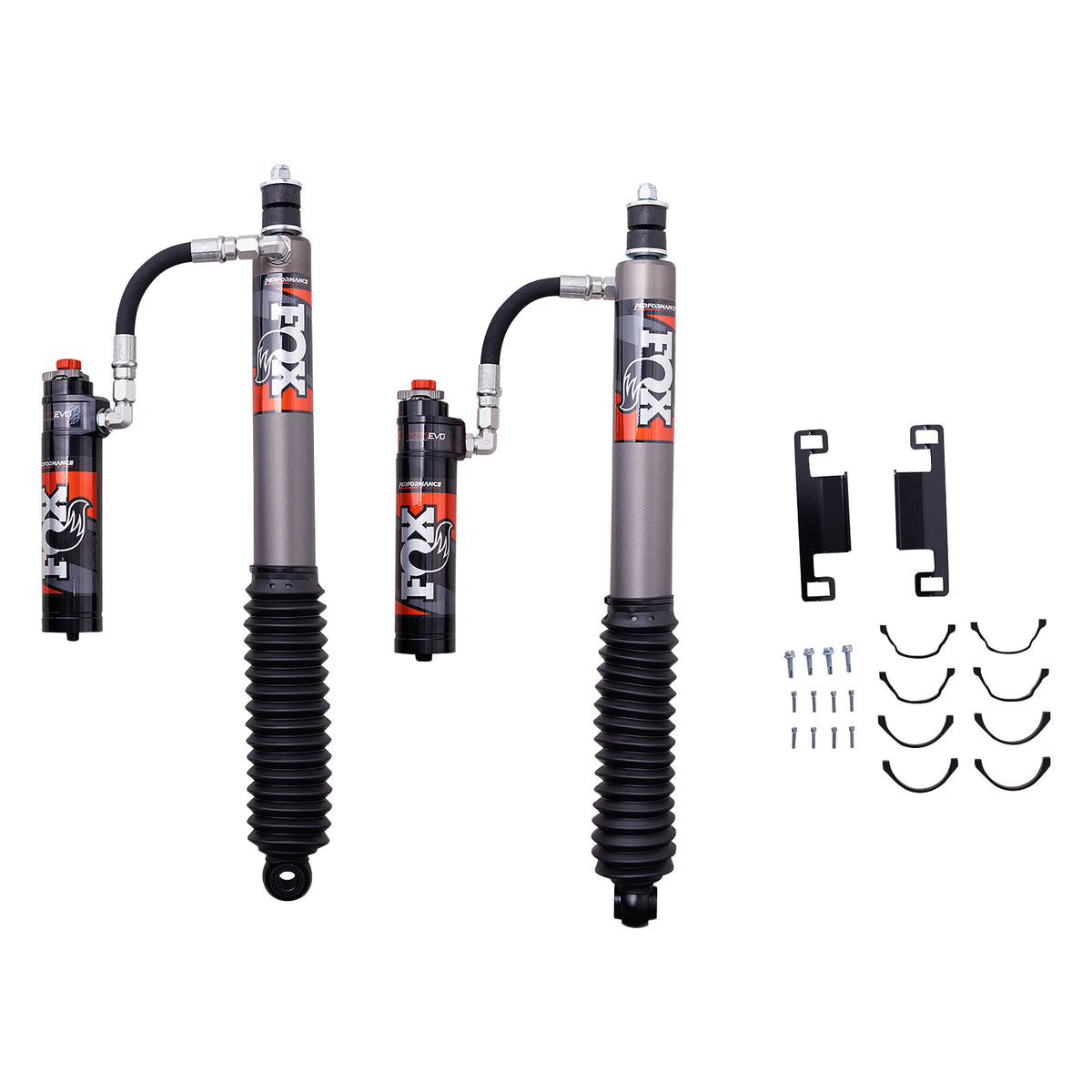 Shock Absorber 25-On Toyota 4Runner 24-On Land Cruiser 250 & Gx550 Rear HD Tune 2.5 Truck Performance Elite Series Remote Reservoir Dual Speed Compression Evo 0-2 Inch (0-51Mm) Lift Kit FOX