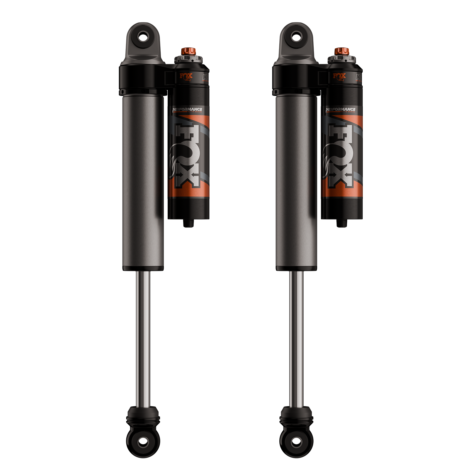 FOX 2.5 Rear Shocks w/ DSC Reservoir Adjuster | 0-1.5 Inch Lift | Performance Elite Series | Chevy Silverado and GMC Sierra 1500 (07-18)