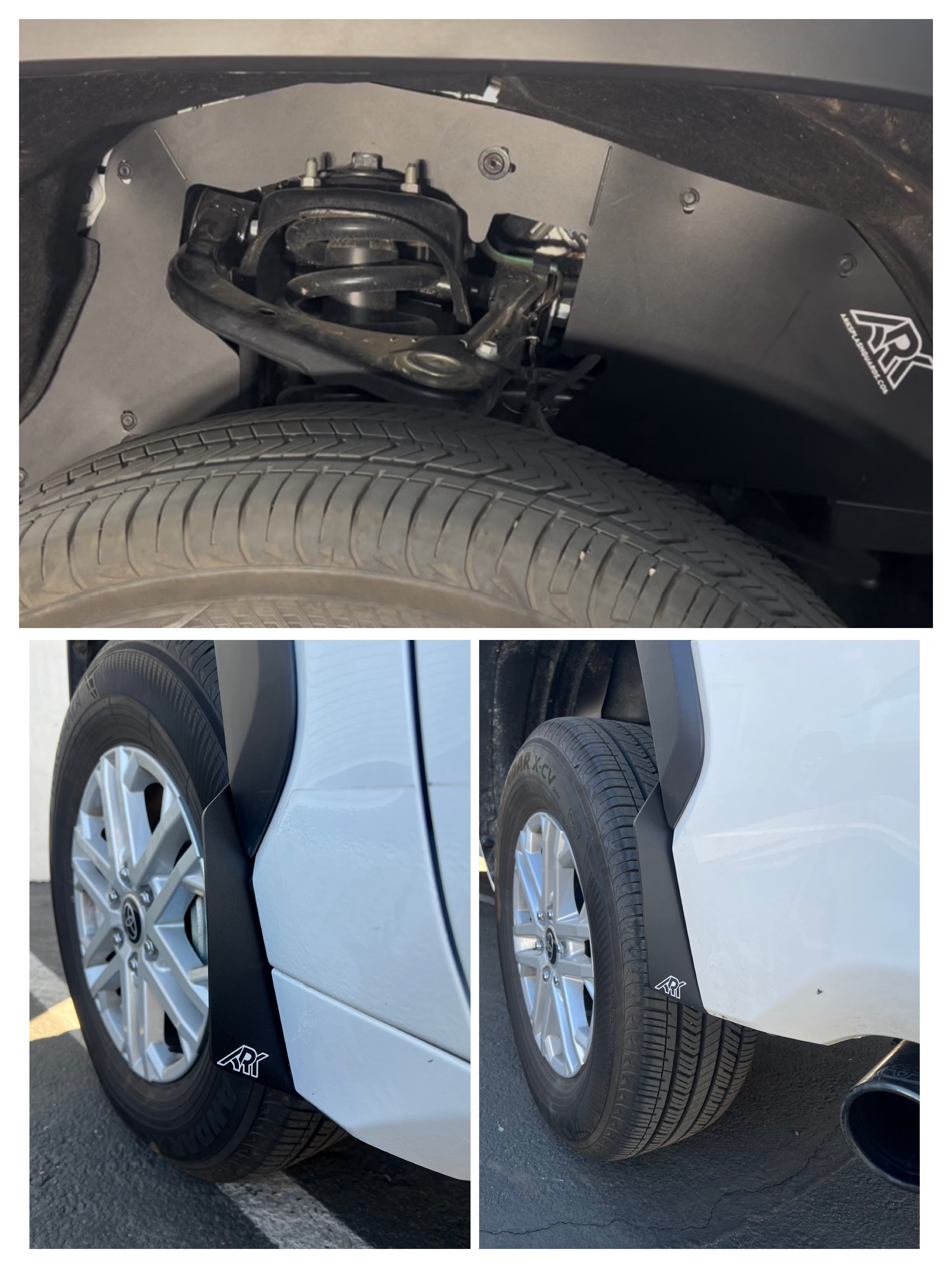 2022+ Toyota Tundra TriXPoly bundle featuring durable fender flares and suspension components for enhanced offroad performance.