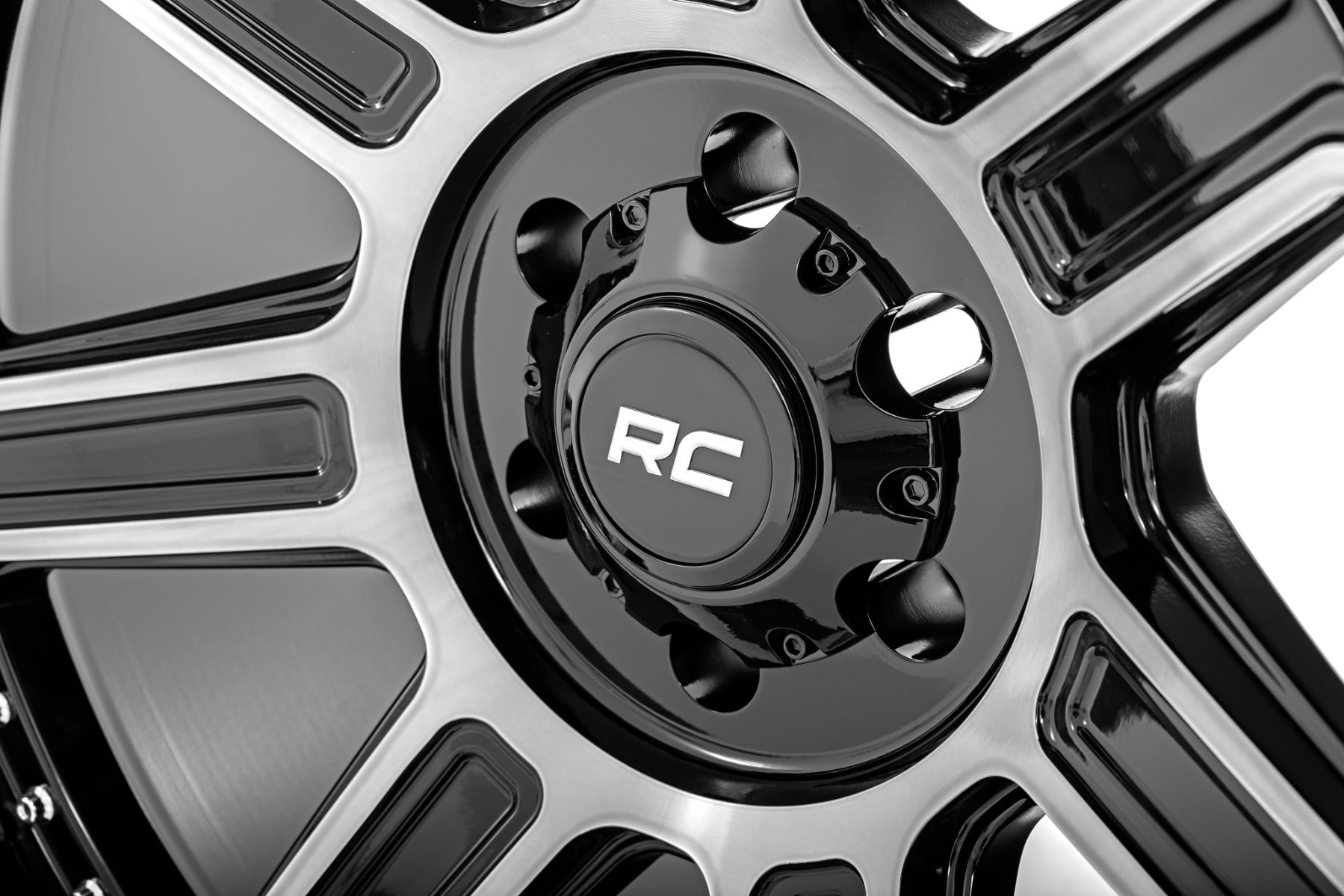 89 Series Wheel One-Piece Black Machined Gun Metal 22x10 6x5.5 -25mm Rough Country