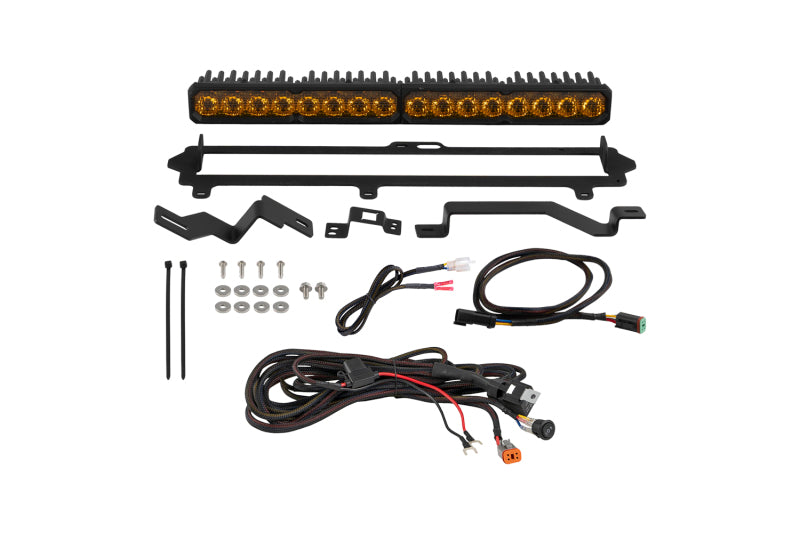 Diode Dynamics 2022-2026 Toyota Tundra Pro Grille SS20 Pro LED Kit Yellow Combo 3000K