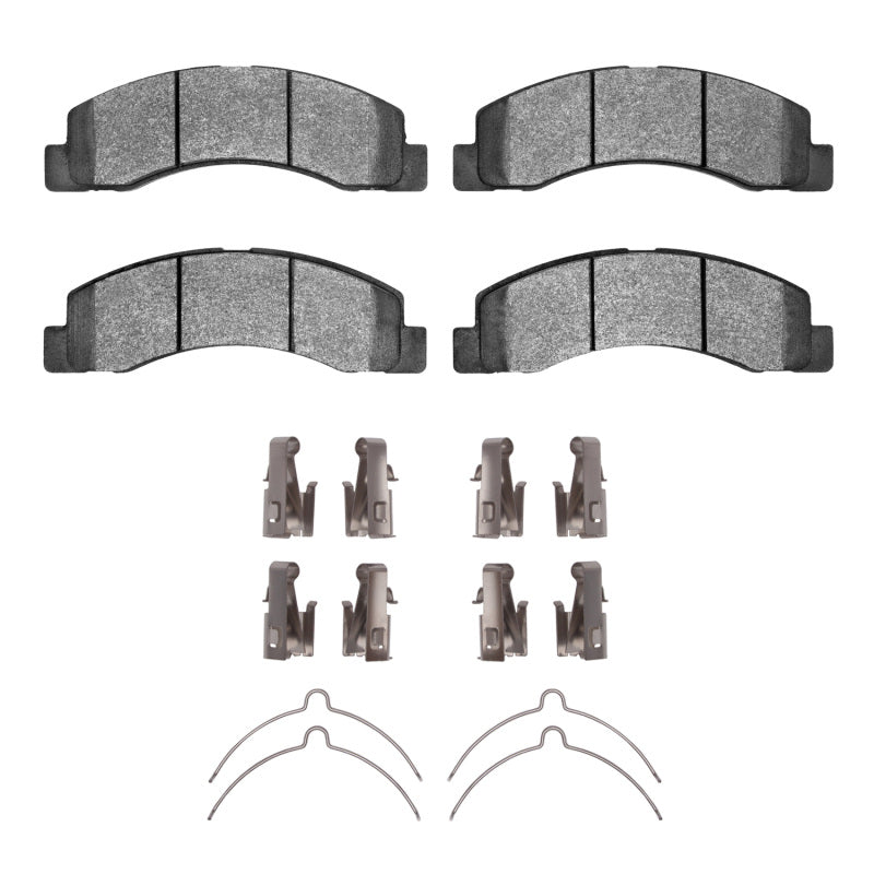 R1 99-05 Ford F-250 2WD (Super Duty) Front Semi Met Pads & Hardware Kit