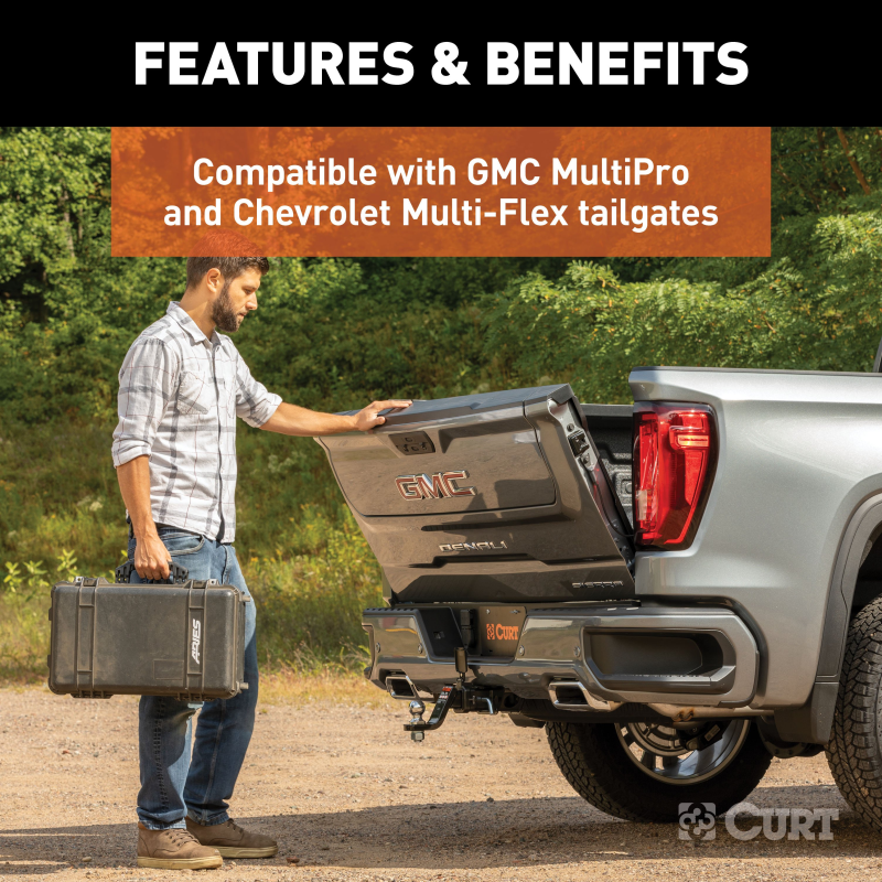 CURT Protective MultiPro / Multi-Flex Tailgate Sensor with 2" Hitch Cap Model 58267