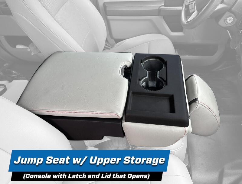 PRP 2015+ Ford F150 / 2017+ Super Duty Center Jump Seat Cover w/ Std. Console - Red