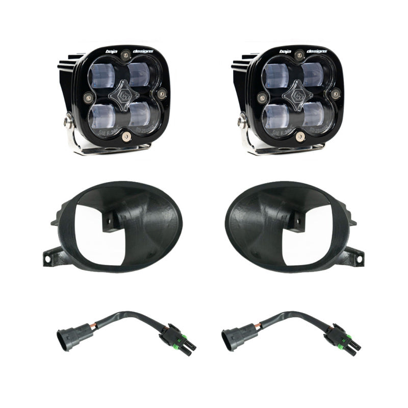 Baja Designs fog light kit for 2019-2022 Mercedes Sprinter 1500/2500/3500 with mounting brackets and wiring harness.