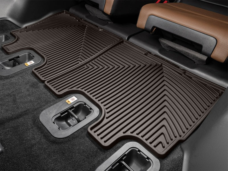 WeatherTech 24-26 Lexus GX/Toyota Land Cruiser Rear All-Weather Floor Mats - Cocoa