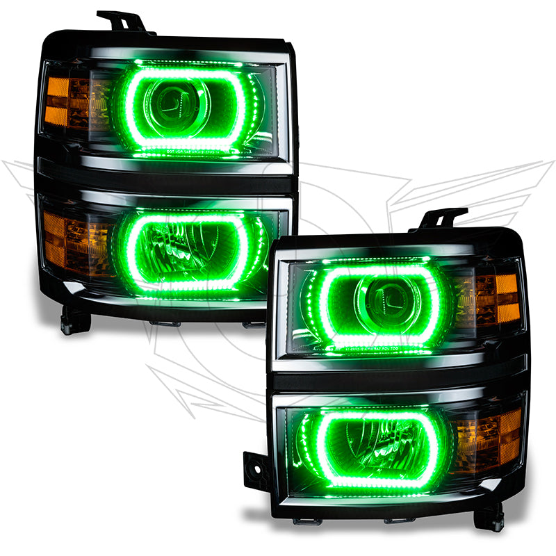 Oracle Chevy Silverado 14-15 Halo Kit Projector Style - ColorSHIFT w/ BC1 Controller