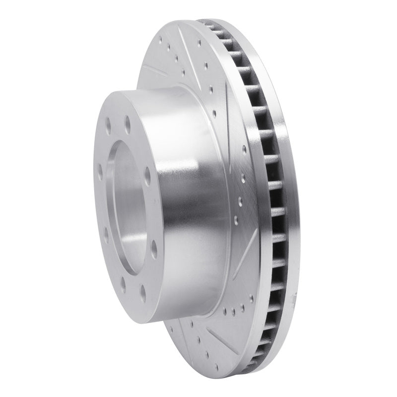 R1 05-12 Ford F-250 4WD (Super Duty) Front Right Drilled & Slotted Silver Brake Rotor