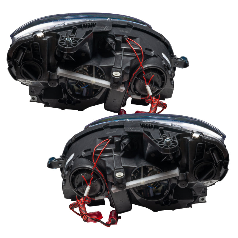 Oracle 0811 Mercedes Benz CClass PreAssembled Headlights Chrome Housing ColorSHIFT