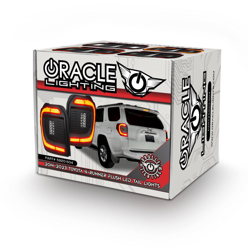 Oracle 14-23 Toyota 4Runner Black Series Lensless Flush Style LED Tail Lights - Tinted