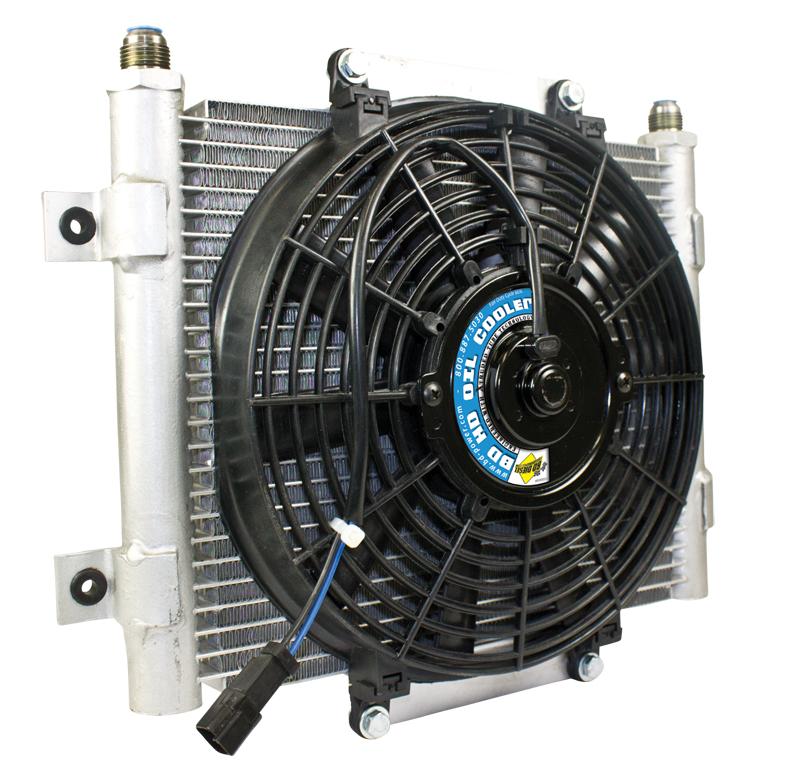 BD Diesel Xtruded Trans Oil Cooler - 5/16 inch Cooler Lines