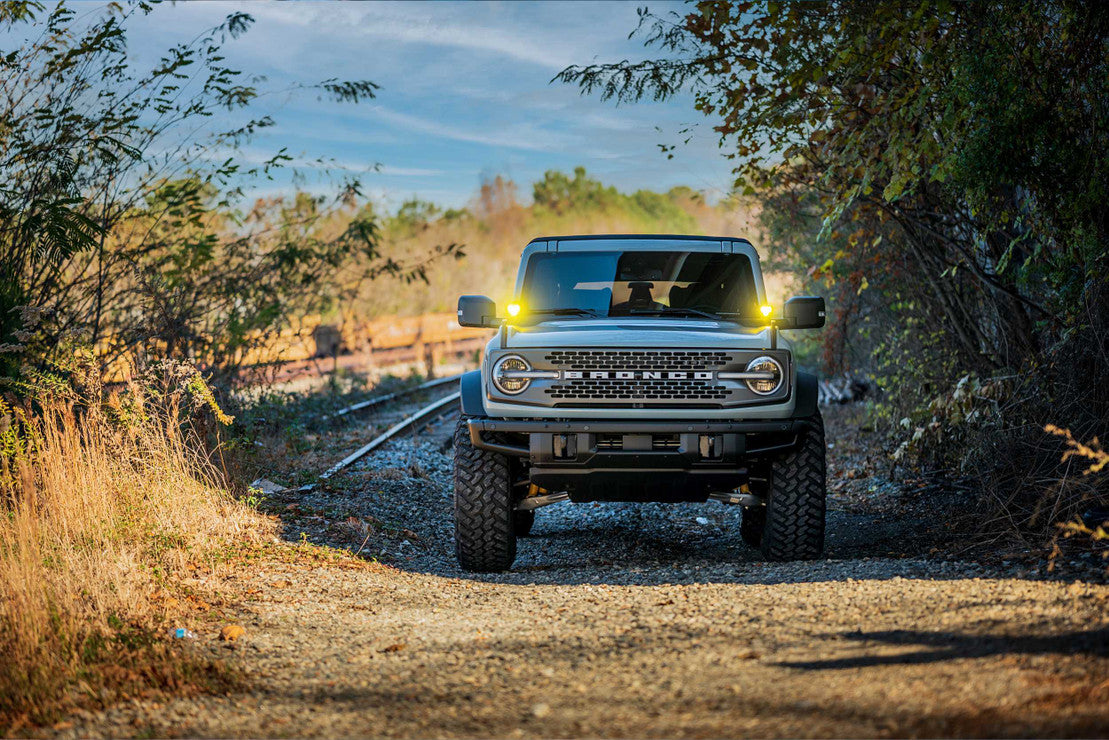 MORIMOTO 4BANGER LED A-PILLAR SYSTEM/DITCH LIGHTS: FORD BRONCO 2021-2023