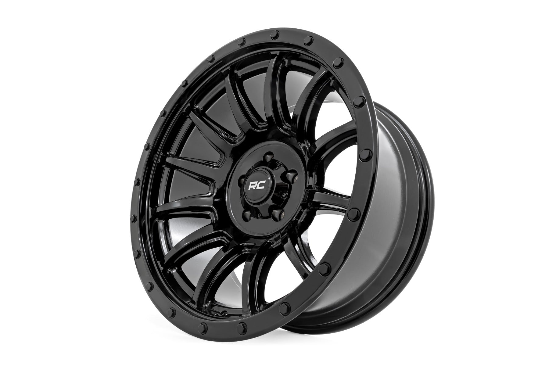 90 Series Wheel One-Piece Gloss Black 20x9 6x5.5 -12mm Rough Country