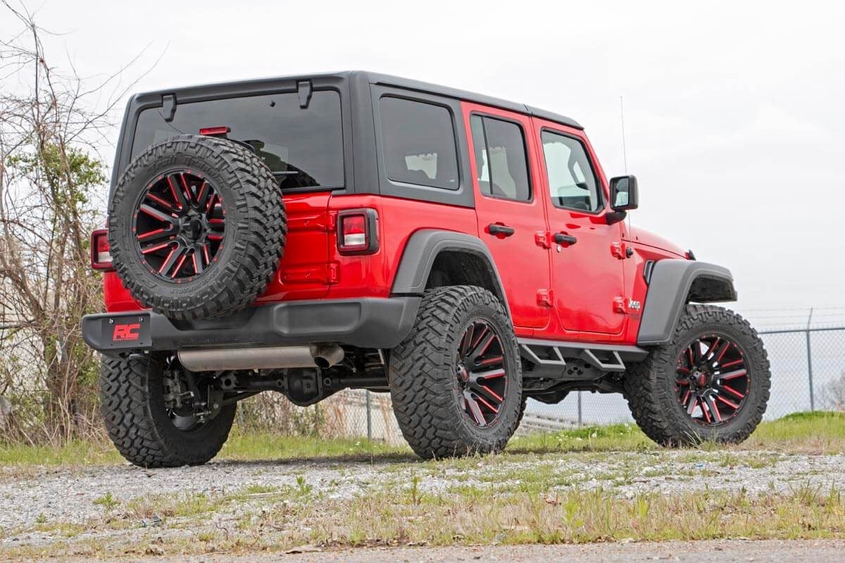 Contoured Drop Steps 4 Door Jeep Wrangler JL (21-25)/Wrangler Unlimited (18-26) Rough Country