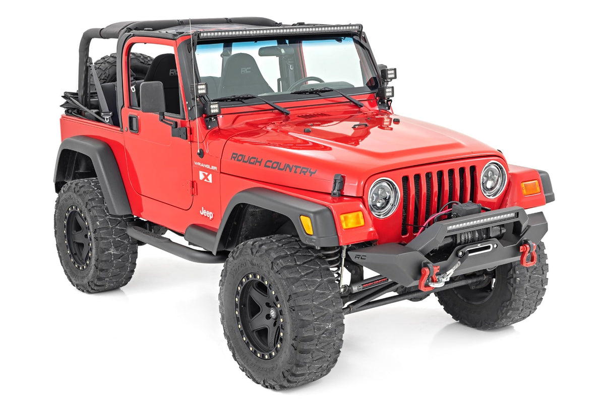Nerf Bar 3 inch tube Jeep Wrangler TJ (97-06)/Wrangler YJ (87-95) Rough Country